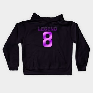 8 Legend // Futuristic // Purple Kids Hoodie